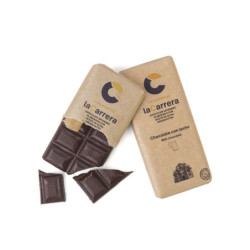 TABLETA CHOCOLATE DE ACEITE DE OLIVA VIRGEN EXTRA CON LECHE 115 GR.